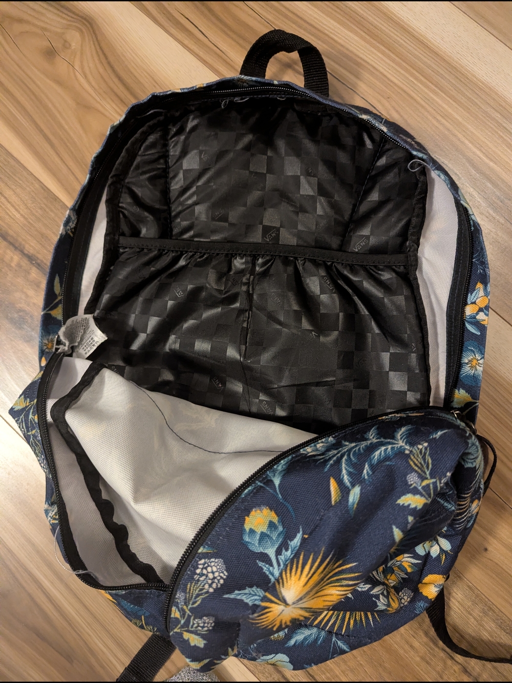 Vans OLD SKOOL III BACKPACK AZUL MULTI FLOWER. Off The Wall - Picture 3 of 4